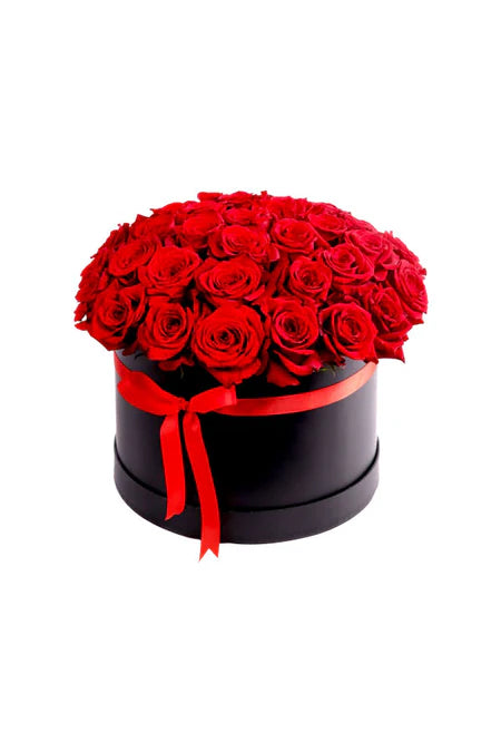 "Romantic blooming plant set with red flowers and love tag – Love in Full Bloom Set"