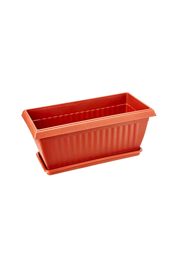 Rectangular Plastic Planters with Tray