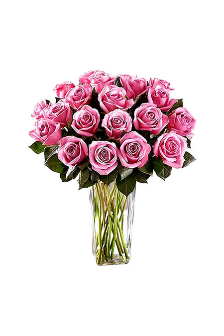 Sweet Romance Pink Flower Set – soft pink flower arrangement in gift box or bouquet wrap for romantic gifting in Riyadh
