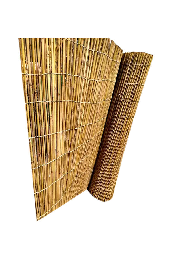 Natural Rolled Bamboo Plant Care Fencing (Thin)