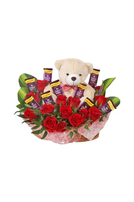 Romantic Garden Hamper - Eco-Friendly Gift with Live Plants and Sustainable Goodies for a Perfect Romantic Gesture