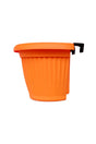 Wall Mounted D Shape Plastic Planter - Plant Pot