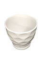 White Ceramic Pot Design 1 ( One Piece)